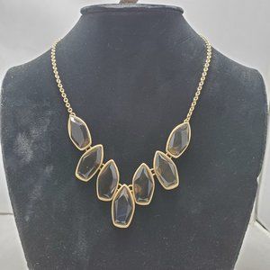 The Sak Women's Natural Stone Pendant Collar Necklace Gold Metal 18 Inches